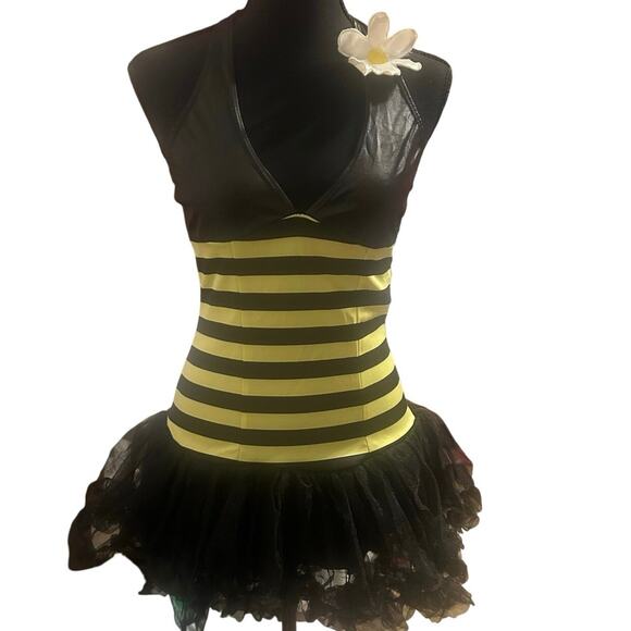 Leg Avenue Daisy Bee Costume - Black and Yellow - Picture 2 of 11